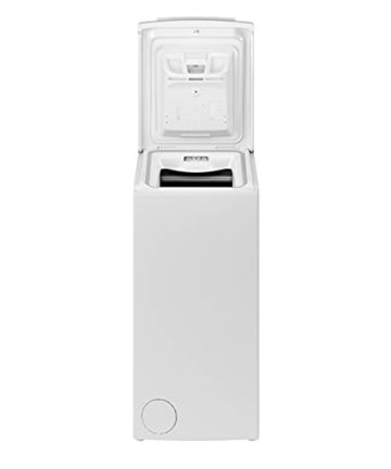 Bauknecht WAT Prime 550 SD N Toplader-Waschmaschine / 5,5 kg / 1000 UpM/Kurz 15 /Startzeitvorwahl/leise mit 60dB/ Mehrfachwasserschutz +/Kurz-Taste, Weiß - 2
