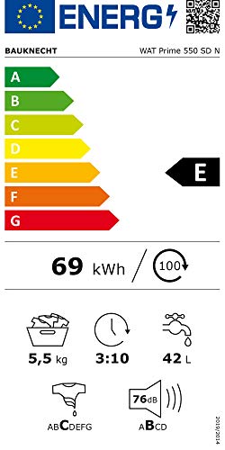 Bauknecht WAT Prime 550 SD N Toplader-Waschmaschine / 5,5 kg / 1000 UpM/Kurz 15 /Startzeitvorwahl/leise mit 60dB/ Mehrfachwasserschutz +/Kurz-Taste, Weiß - 16