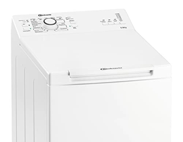 Bauknecht WAT Prime 550 SD N Toplader-Waschmaschine / 5,5 kg / 1000 UpM/Kurz 15 /Startzeitvorwahl/leise mit 60dB/ Mehrfachwasserschutz +/Kurz-Taste, Weiß - 5