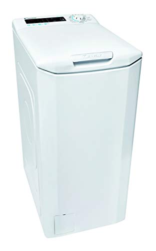 Candy Smart CSTGC 48TE/1-84 Waschmaschine Toplader / 8 kg / 1400 U/Min. / Mix Power System/Gentle Touch Öffnungsmechanismus/Smarte Bedienung mit NFC-Technologie/deutsche Bedienblende, weiß - 1